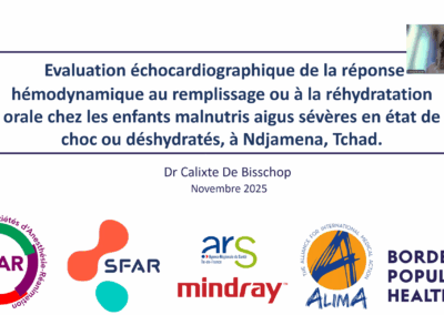 Évaluation Hémodynamique au remplissage chez les enfants malnutris au Tchad